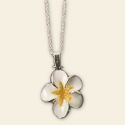 White Plumeria Necklace