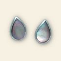 Mother of Pearl and Sterling Silver Tear Drop Earring