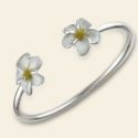 White Plumeria Bracelet