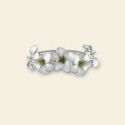 White Plumeria Ring