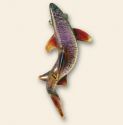 Multicolor Glass Shark Pendant 3